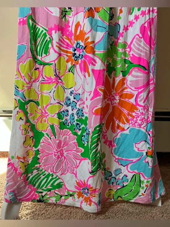 Lilly Pulitzer for Target Nosey Posey Floral Strapless Maxi Dress size Medium - Picture 7 of 10